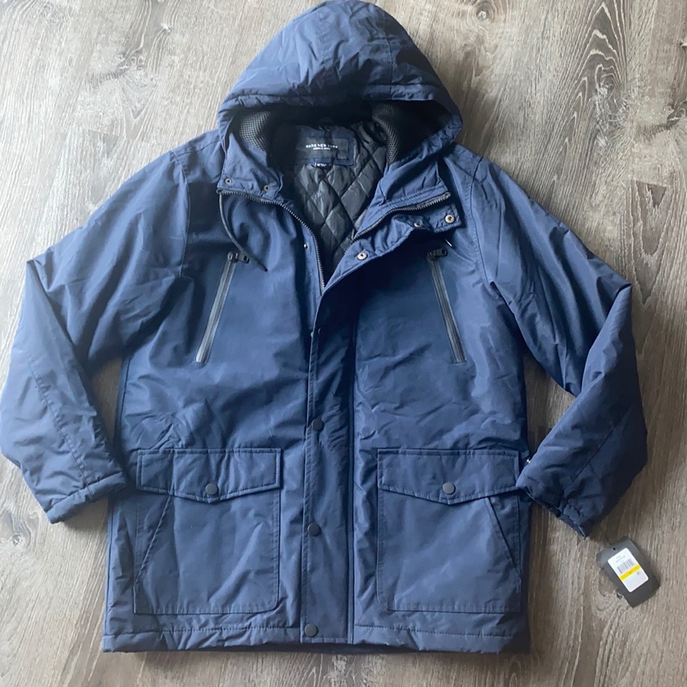 Andrew Marc New York Navy Blue Coat Jacket Medium
